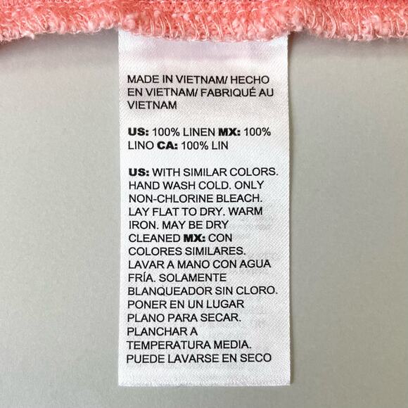 Chico's Soft Knit 100% Linen Easy Henley V-Neck Collar Top - Picture 8 of 8